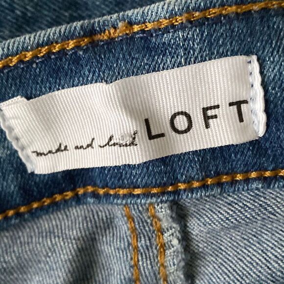 LOFT Double Frayed Hem Modern Skinny Size 27/4 - Picture 10 of 11
